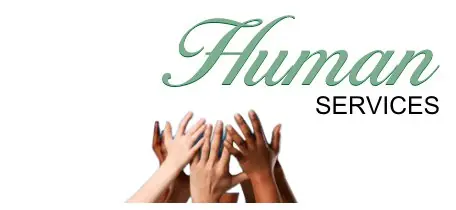 Human Services header with hands
